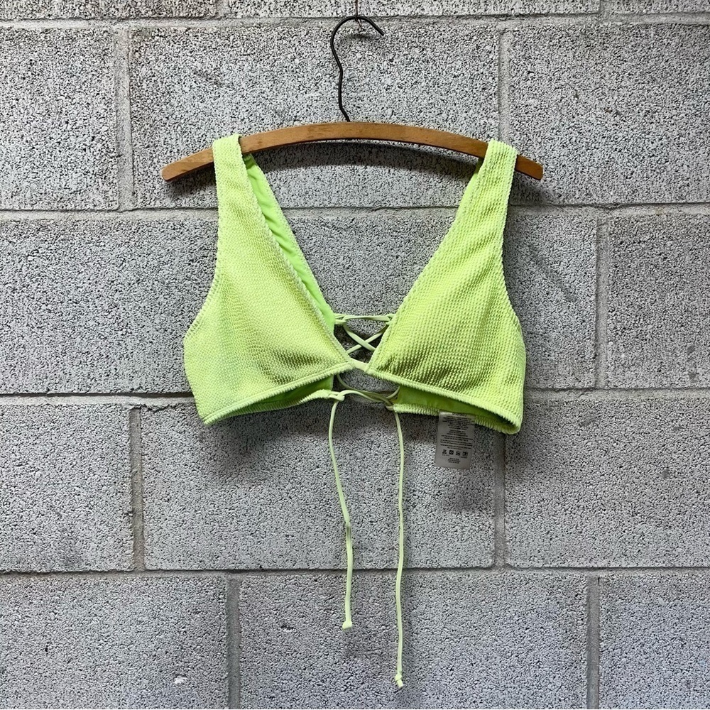 Cyn & Luca Neon Green Bikini Top